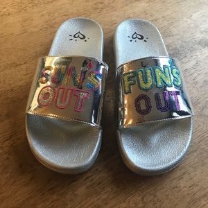Justice Suns Out Funs Out Slide Sandals